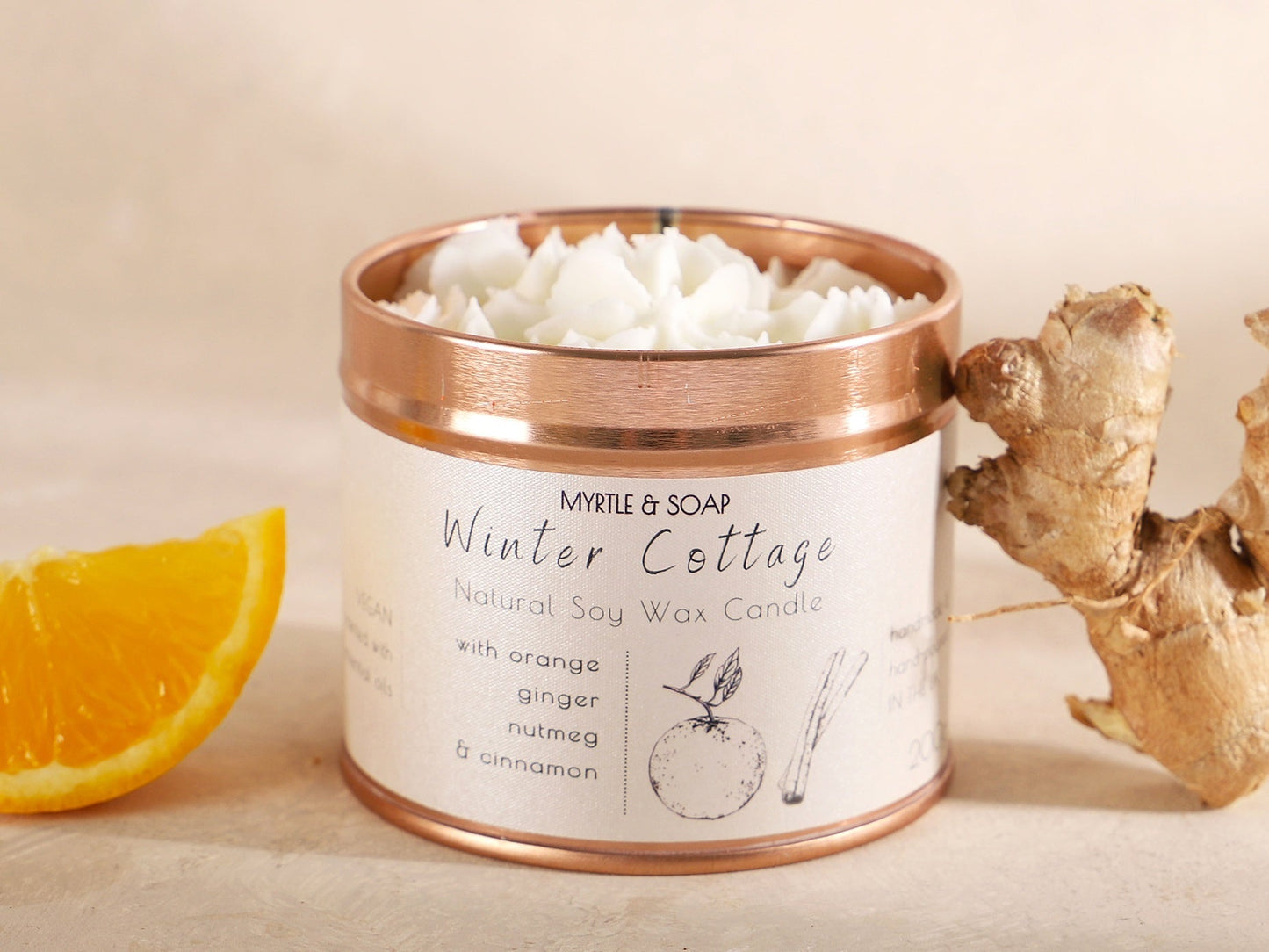 Winter Cottage Natural Soy Wax Candle