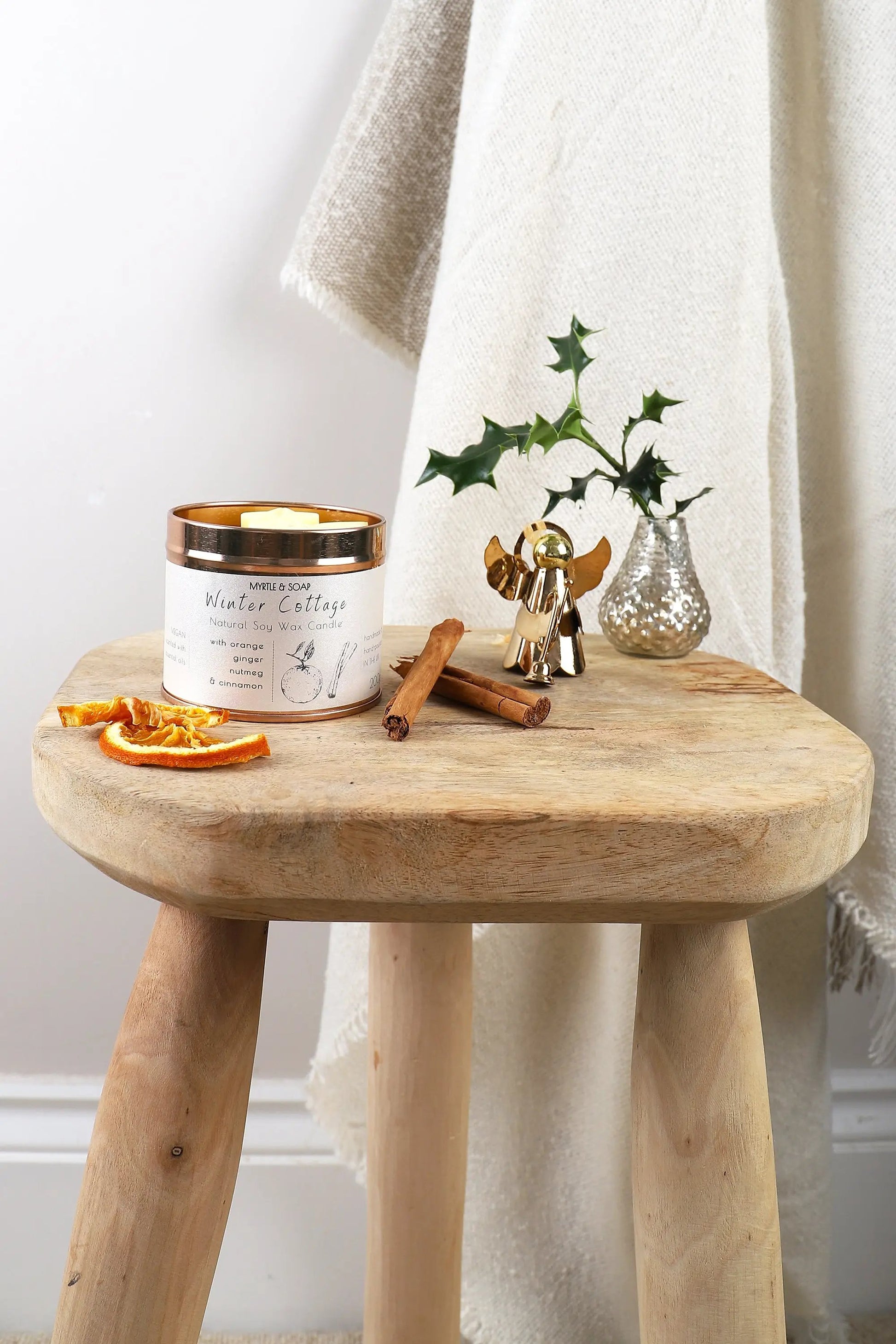 Winter Cottage Natural Soy Wax Candle