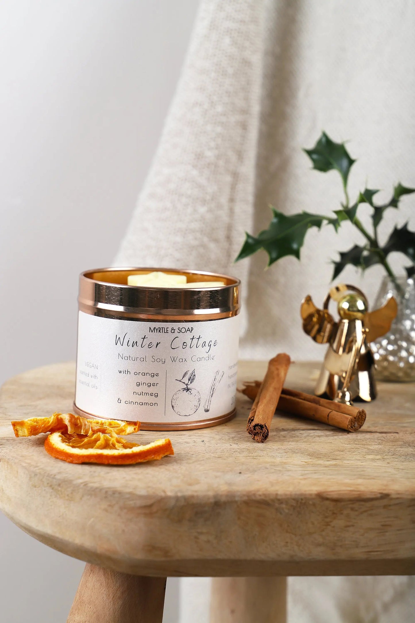 Winter Cottage Natural Soy Wax Candle