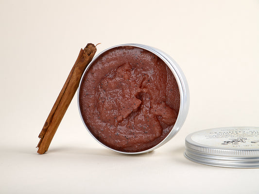 Wholesale - CRANBERRY SPICE SUGAR SCRUB 130g with cinnamon, cranberry, mango butter & berry wax
