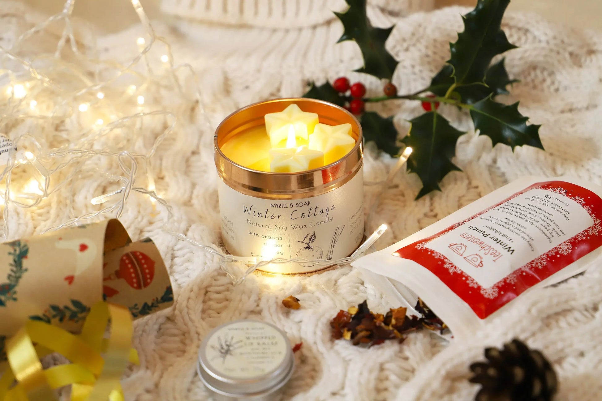 Winter Cottage Natural Soy Wax Candle