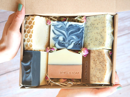 Myrtle MyBox COLLECTION SOAP SET with 6 natural soaps