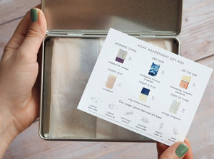 Myrtle MyBox SILVER Soap Assortment Gift Box mit 6 natürlichen Mini Seifen