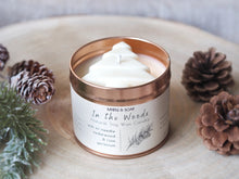 Load image into Gallery viewer, Myrtle &amp; Soap IN THE WOODS hand-poured natural soy wax candle