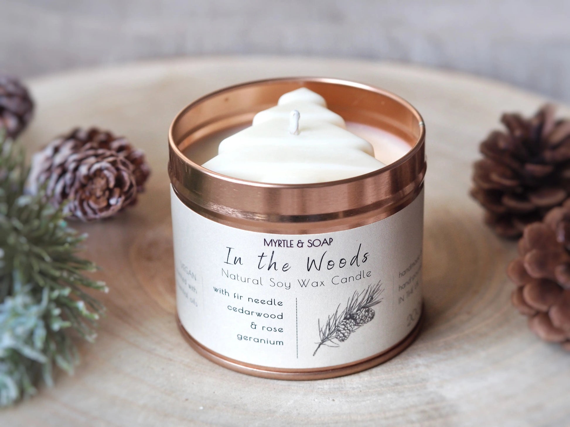 Myrtle & Soap In the Woods Natural Soy Wax Candle