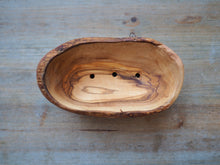 Load image into Gallery viewer, Olive wood soap dish